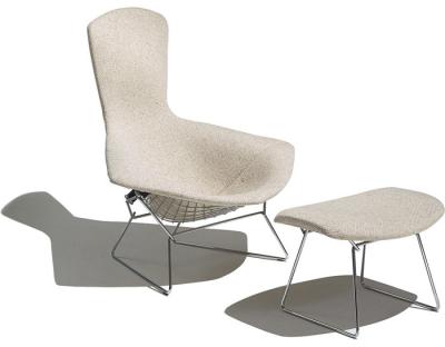 China bertoia bird chair & ottoman by Harry Bertoia for sale