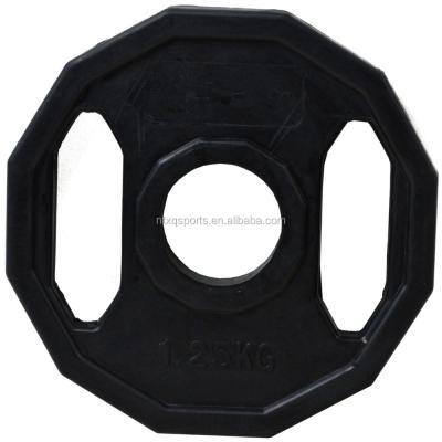 China Polygonal Bodybuilding Weight Plates In Protective Rubber Coating Lifting Exercise Workout for sale