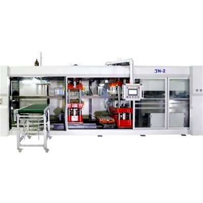 China High Quality Automatic 3 Hotels Three Station Food Box Forming Thermoforming Machine for sale