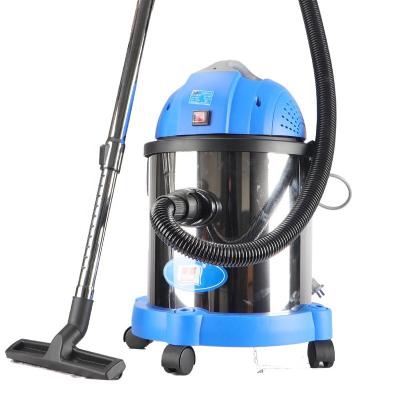 China Blue Car Stainless Steel Bucket 25L Vacuum Cleaner With Blower For Mall Hotel Restaurant Cleaning for sale