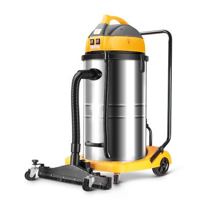 China 3500W Industrial Car Cyclone 70l Wet Dry Multiple Vacuum Cleaner With 2 Motors For Factory Cleaning With Many Brush for sale