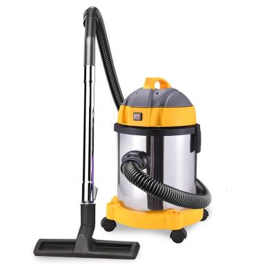 China Yellow Stainless Steel Bucket 25L Car Head Home Floor Vacuum Cleaner for sale