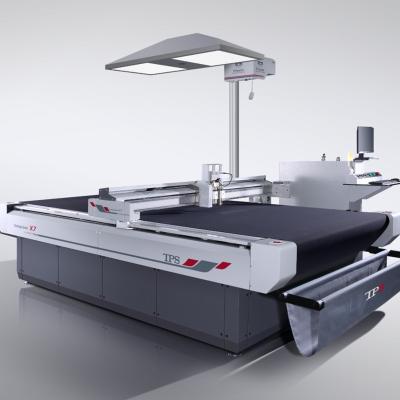 China Racing Industry TPS X7 DIGITAL FLATBED CUTTER MODEL WITH OPTIONAL OVERHEAD CAMERA AND PROJECTOR for sale