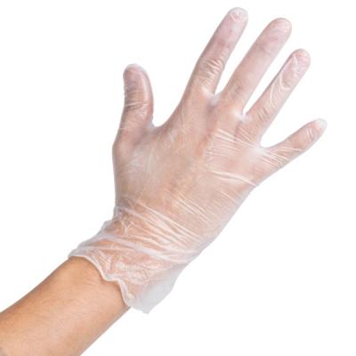 China Raysen High performance Disposable Gloves PVC Food Service Gloves waterproof clear vinyl gloves for sale