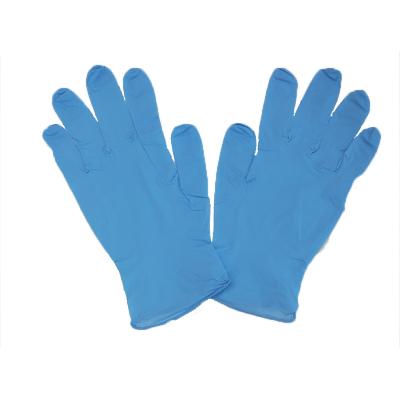 China Raysen wholesale powder free high quality Examination blue Nitrile Gloves for sale