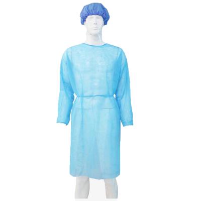 China smms coverall isolation gown10pcs/bag non woven isolation medical gowns for sale