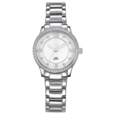 China Fashion Waterproof Ladies Japan Movt Bezel Custom OEM Personalized Diamond Stainless Steel Quartz Women's Watches Luxury Private Label for sale