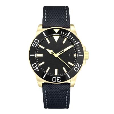 China Luminous Automatic Watch Men's Stainless Steel Gold Large Number Bezel Day/Date Watches for sale