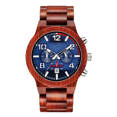 China Automatic Chronograph Watches Date Classic Mens Quartz Wood Watch for sale