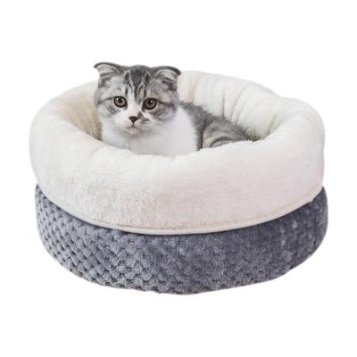 China Lovely Viable Hot Selling Dog Cave Pet Cat Nest Warm Comfy Bed for sale