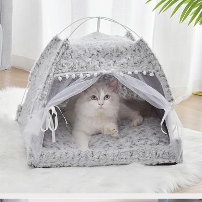 China Factory Direct Washable Comfortable Round Luxury Cat Bed Pet Bed Breathable and Dog Bed for sale