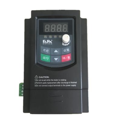 China EURA Drives 0.75KW Single Phase AC 220V Drive VFD VSD 80*135*138mm for sale