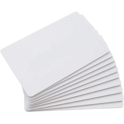 China Gialer Glossy Surface White Premium White PVC Cards CR80 30mil Quality Plastic ID Badges Graphic Card for sale