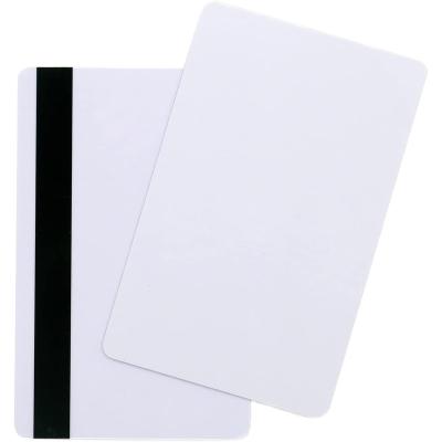 China Magnetic Stripe Gialer 5/16inch HiCo Premium White PVC Cards - CR80 30 Mil Blank PVC Plastic Card for sale