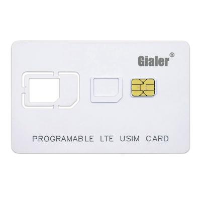 China PVC/ABS White Usim Programmable 64K 128K LTE Card 4G Card for sale