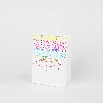 China Recycled Materials Customer Accepted Logo Template Printing Tanning Portable Paper Bag For Gift Bag for sale