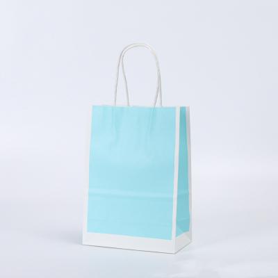 China Recycled Materials Customize Newcomer Thickened Kraft Paper Moisture Proof Bag For Exquisite Shopping Bag for sale