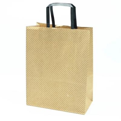 China Recycled Materials Environmental Protection Sale Recycled Printed Customized Kraft Paper Bag With Handle for sale