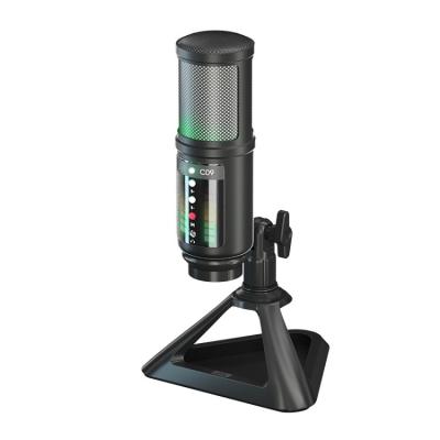 China Professional Live Streaming Recording Vocal Microphone Condenser Mic Podcast Studio Microphone Kits with USB Computer Remote Smart Mic for sale