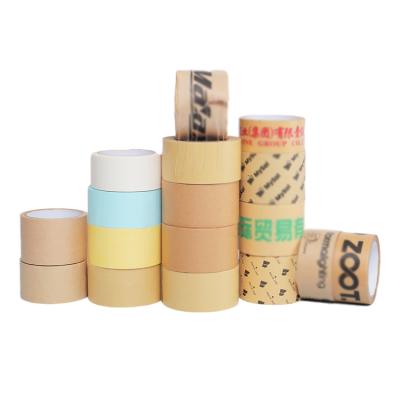 China Brown Waterproof Paper Tape Kraft Paper For Masking And Packaging Use , Eco - Friendly And Recyclable Biodegradable Brown Paper Tape Kraft Paper for sale