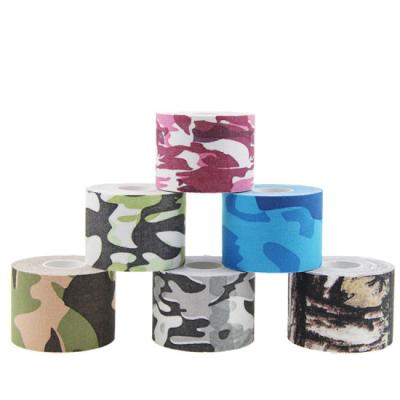 China Animal Tape Sports Safety Elbow Sports Knee Pads Camouflage Kinesiology Sports Muscle Tape 2.5cm*5m for sale