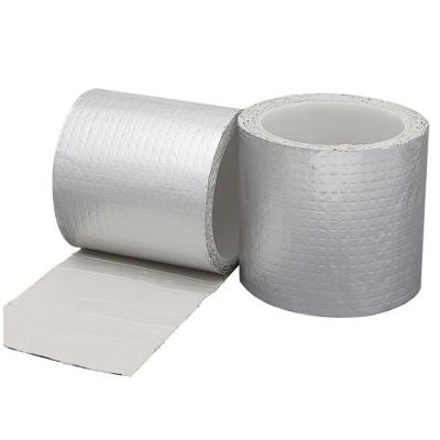 China China Waterproof High Quality Aluminum Butyl Butyl Tape Single Sided Aluminum Foil Roof Sealing Tape for sale