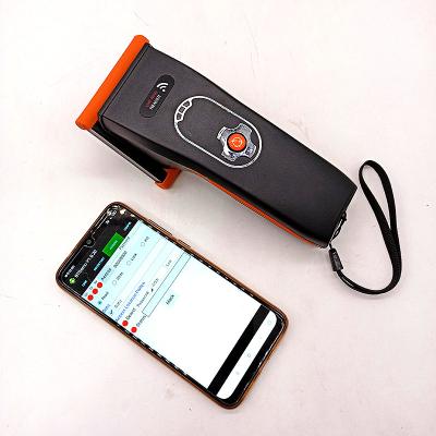 China Long Range Blue-tooth Handheld UHF RFID Scanner 3 Meters Real-time Data Transmission To Smart Phone 1 Gigabyte for sale