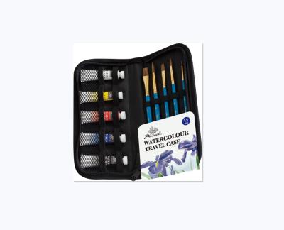 China Phoenix Watercolor Travel Set Open Working Paint & Brush Wholesale OEM Back To School Popular Selling Gift Back To School 12mL for sale