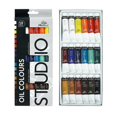 China Wholesale Oil Paints Pigments Color Factory Popular Best Selling Box Set OEM Manufactured Back To School 12ml for sale