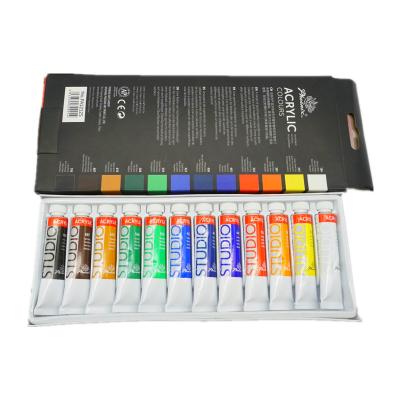 China Phoenix Aluminum Tube 12ml 12 Colors Acrylic Paint Set For Artist Painting Canvas Stationery 12mL for sale