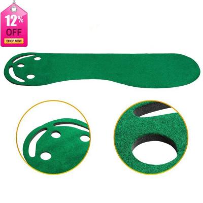 China Indoor Practice For Sale Golf Putting Green Mat Indoor Practice Golf Putting Kidney Shaped Rubber Mat for sale