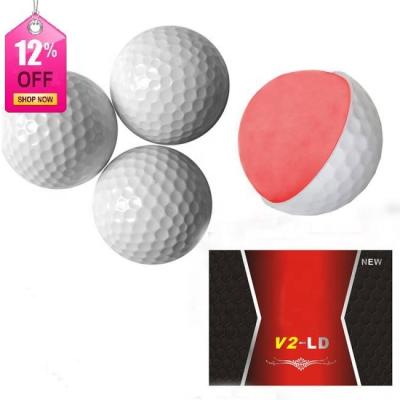 China Soft Comfortable Feeling 2 Layer Practice Range Golf Ball , Practice Golf Balls for sale