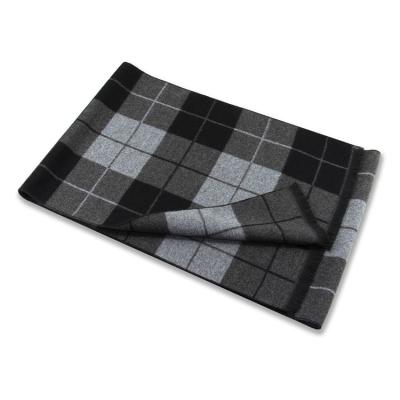 China New Plain Dyed Men's Wool Blend Warm Scarf Winter Warm Men's Leisure Plaid Scarf Wholesale for sale