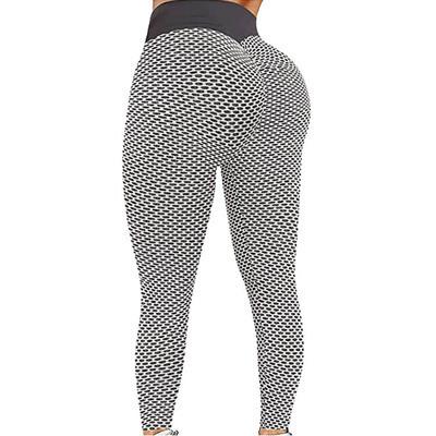 China 2021 Jacquard Warm Stretch Antibacterial High Waist Leggings Push Up Butt Women Gaiters Yoga Pants for sale