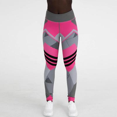 China Wholesale Antibacterial Women's Sports Fitness Workout Yoga Digital Printing Leggings For Women for sale