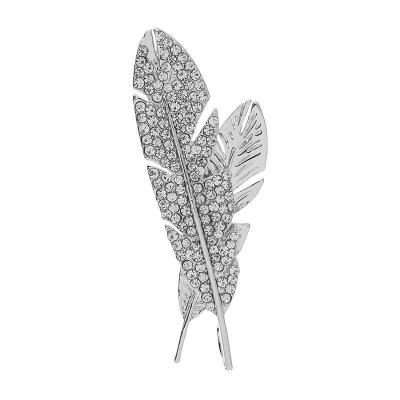 China Fashionable Feather Fashion Men's Personality Suit Pin Brooches Pin Jewelry for sale