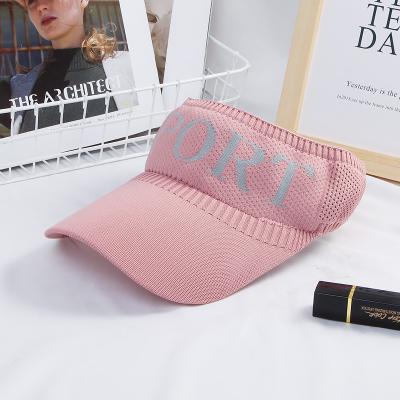 China breathable & Summer Style Waterproof Warm Sunscreen Empty Sunshade Hat Knit Baseball Outdoor Sports Sun Hat for sale