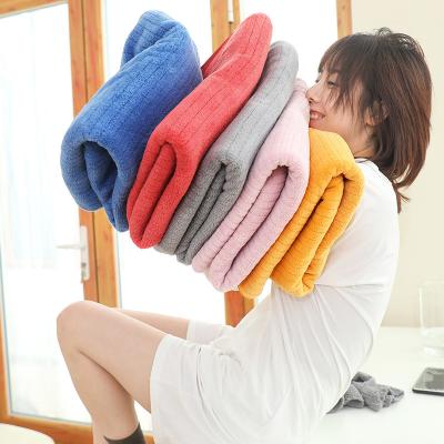 China New Disposable Embroidered Water Absorption Thickened Coral Velvet Bath Towel Towel for sale