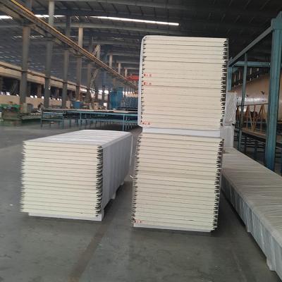 China Industrial Hot Sale Rigid Polyurethane Foam Insulation Board PU Sandwich Panels For Warehouse And Workshop for sale