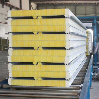 China 2022 1000mm advanced building material glass wool heat protection roof panel for workshop with excessive noise for sale