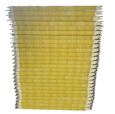 China 1000mm PNS 75mm Glass Wool Sandwich Wall Panel Used For Warehouse for sale