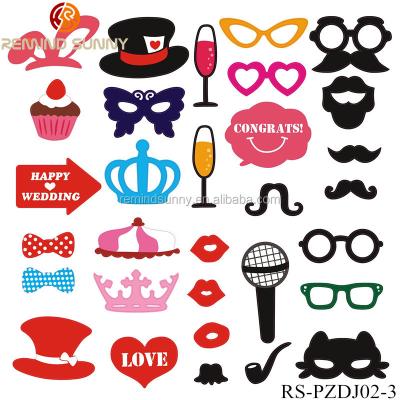 China Valentine's Day Paper Decoration Props Photo Booth For Wedding Anniversary Photobooth Birthday Party Shower Kiss Says Lips 31pcs for sale