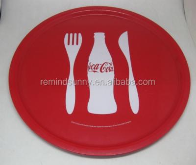 China Serving Equipment New Star Non-Slip Food Service Tray, Plastic Color, Round, Customized for sale