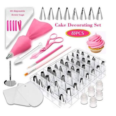 China New viable 83 pcs cake decorater stencil tool, cake decorating supplies set (83 pcs/set) for sale