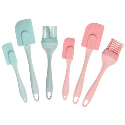 China Viable Cheap Kitchen Tools Silicone Brush and Spatula Set for Cooking Use (3 Pcs/Set) for sale