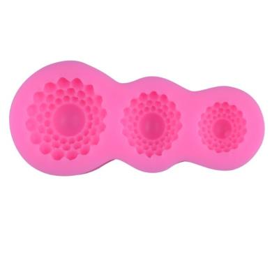 China New Designed Viable Free High Temperature Resistant Rose BPA Silicone Jewelry Fondant Molds for sale