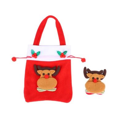 China Christmas Santa Claus Sock Gift Candy Bags Christmas Decor for sale