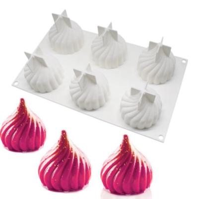 China Viable Hot Selling Pinecone Apple Lychee Pear Santa Hat Mold Fruit Mousse Cake Silicone Mold Fruit Mousse Cake Mold for sale