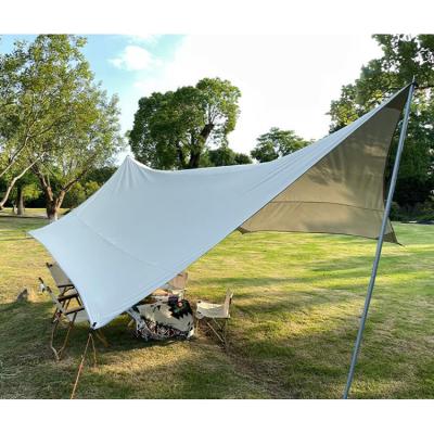 China Instant Installation Sun Shade Blocking Beach Sail Body UV Protection Canopy For Backyard for sale