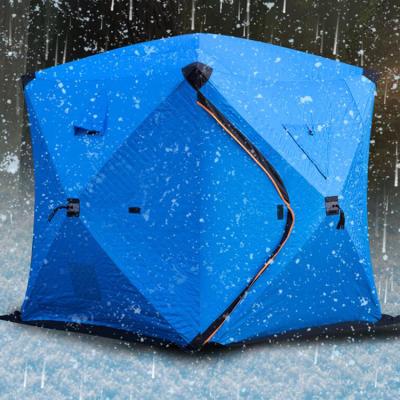 China Instant Set Up Waterproof Double Layer Field Survival Pop Up Extra Large Fishing Tent for sale